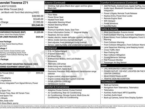 Used 2026 Chevrolet Traverse Z71 w/ Driver Confidence Package image 3