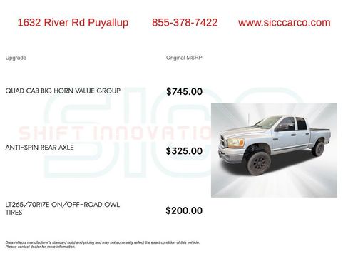 Used 2007 Dodge Ram 2500 Truck SLT w/ Quad Cab Big Horn Value Group image 5