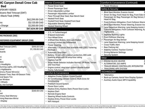 Used 2024 GMC Canyon Denali AWD/4WD image 1
