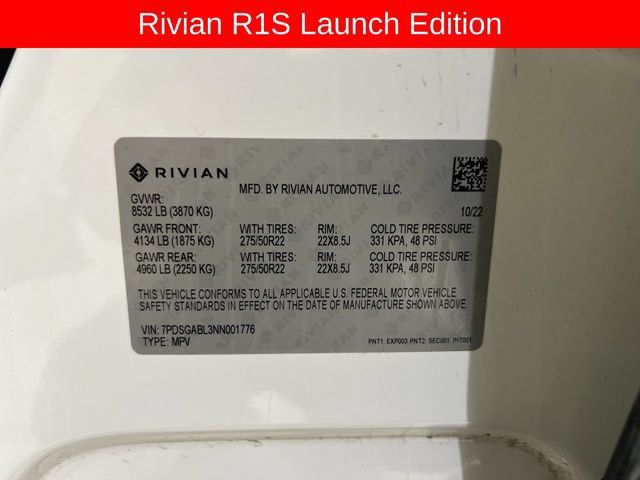 Used 2022 Rivian R1S Launch Edition Quad AWD/4WD image 32