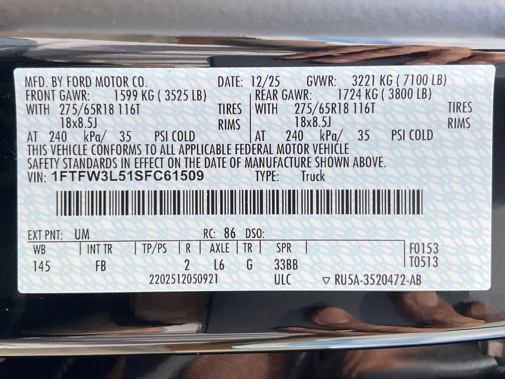 New 2025 Ford F150 XLT w/ Equipment Group 302A MID AWD/4WD image 66