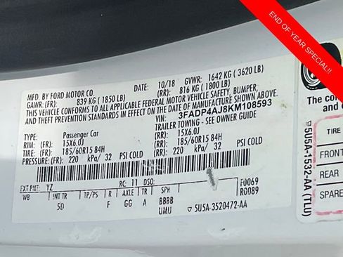 Used 2019 Ford Fiesta S image 19