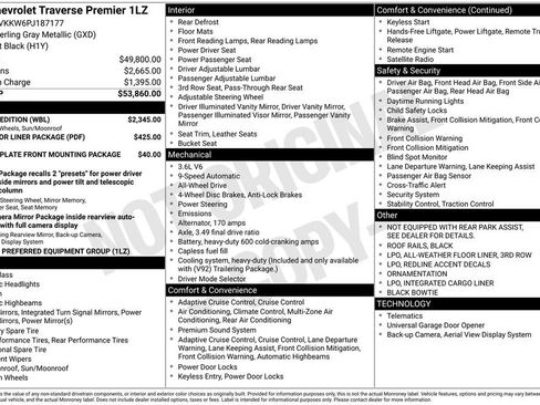 Used 2023 Chevrolet Traverse Premier w/ Redline Edition image 3