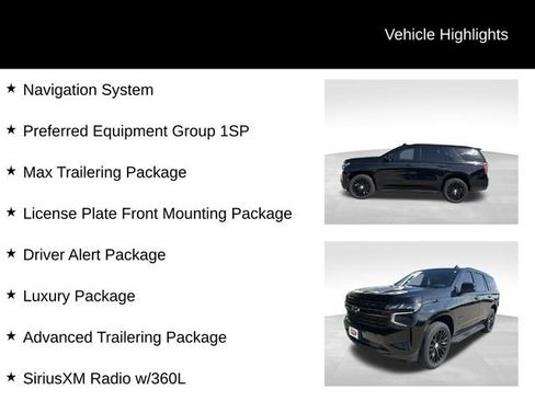 Used 2023 Chevrolet Tahoe RST w/ Luxury Package AWD/4WD image 3