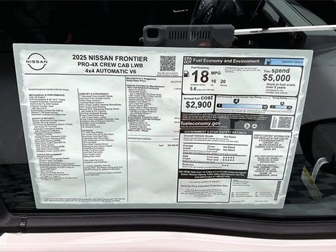 New 2025 Nissan Frontier PRO-4X w/ Pro Convenience Package image 35