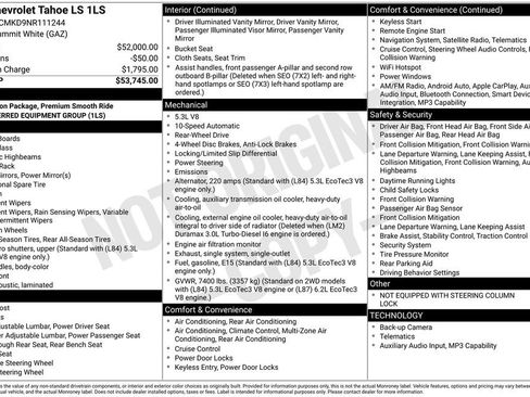 Used 2022 Chevrolet Tahoe LS RWD image 6