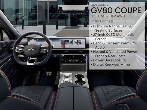 New 2026 Genesis GV80 3.5T e-SC AWD/4WD image 17