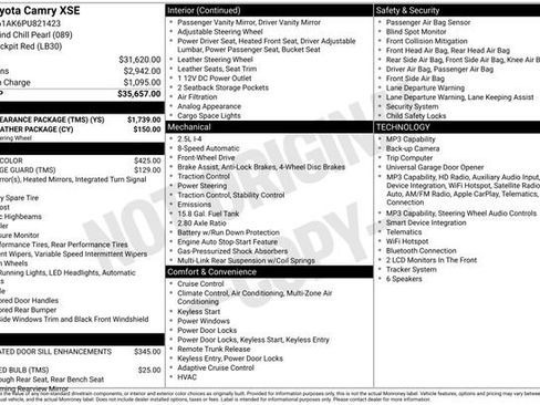 Used 2023 Toyota Camry XSE w/ TRD Appearance Package (TMS) FWD image 41