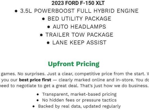 Certified 2023 Ford F150 XLT w/ Equipment Group 302A High AWD/4WD image 2