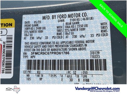 Used 2023 Ford Bronco Sport Outer Banks AWD/4WD image 30