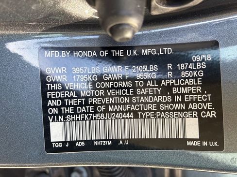 Used 2018 Honda Civic EX image 16