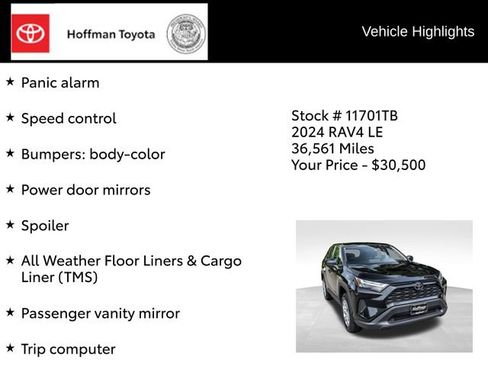 Certified 2024 Toyota RAV4 LE AWD/4WD image 36
