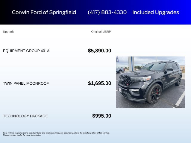 Used 2023 Ford Explorer ST w/ Equipment Group 401A AWD/4WD image 6