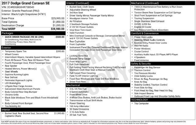 Used 2017 Dodge Grand Caravan SE FWD image 34