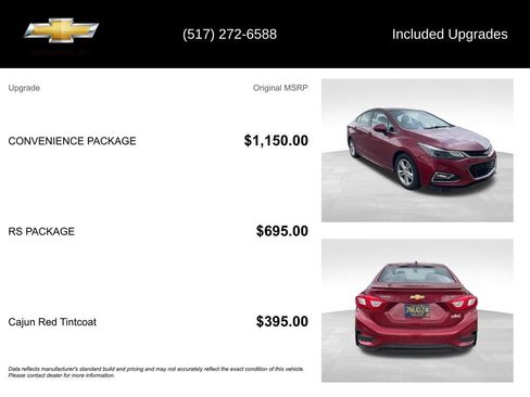 Used 2017 Chevrolet Cruze LT w/ Convenience Package FWD image 5