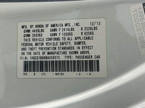 Used 2011 Honda Accord EX-L image 12