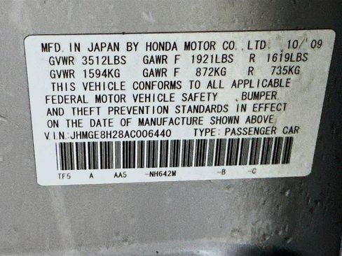 Used 2010 Honda Fit 5d Hatchback Base Auto image 29