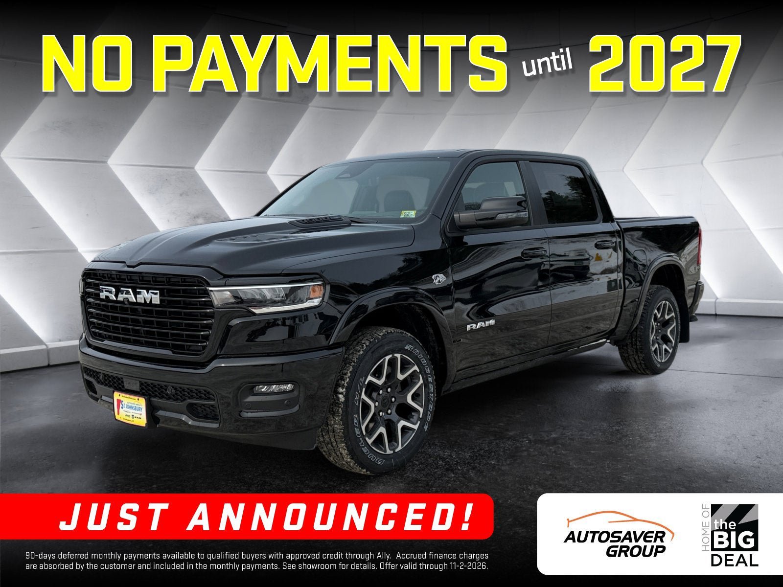 New 2026 RAM 1500 Laramie w/ Advanced Safety Group II AWD/4WD image 1
