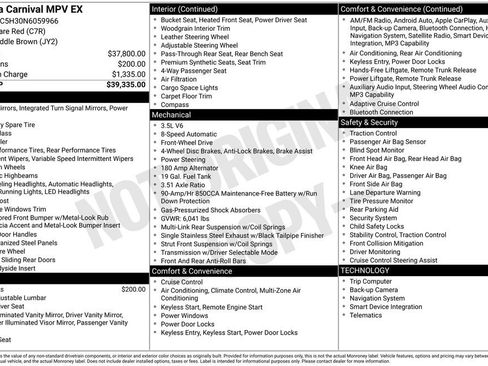 Used 2022 Kia Carnival EX image 6