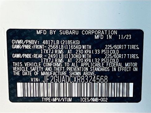 Used 2024 Subaru Crosstrek 2.0i Premium image 32