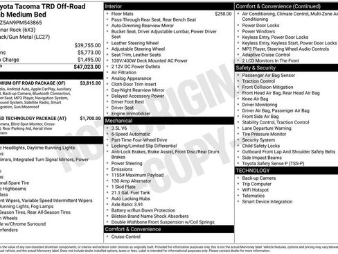 Used 2023 Toyota Tacoma TRD Off-Road w/ TRD Premium Off Road Package image 15