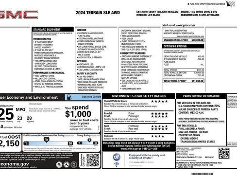 Used 2024 GMC Terrain SLE AWD/4WD image 2