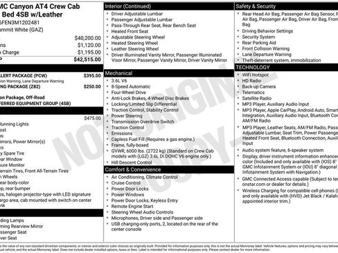Used 2021 GMC Canyon AT4 w/ Driver Alert Package AWD/4WD image 6