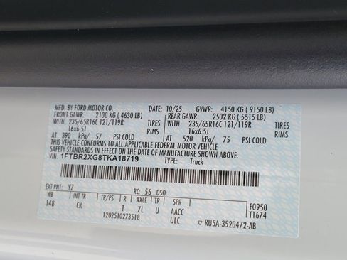 New 2026 Ford Transit 250 148 High Roof AWD image 14