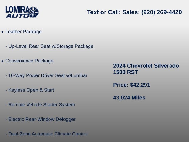 Used 2024 Chevrolet Silverado 1500 RST w/ Convenience Package II AWD/4WD image 10
