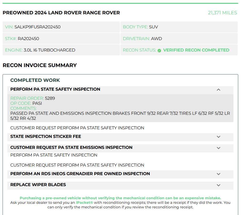 Used 2024 Land Rover Range Rover SE AWD/4WD image 6