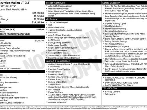 Used 2023 Chevrolet Malibu LT w/ Midnight Edition FWD image 23
