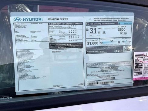 New 2026 Hyundai Kona SE FWD image 13