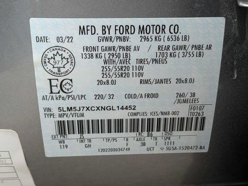 Used 2022 Lincoln Aviator Reserve w/ Equipment Group 201A AWD/4WD image 31
