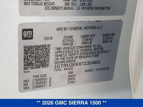 New 2026 GMC Sierra 1500 Elevation AWD/4WD image 25