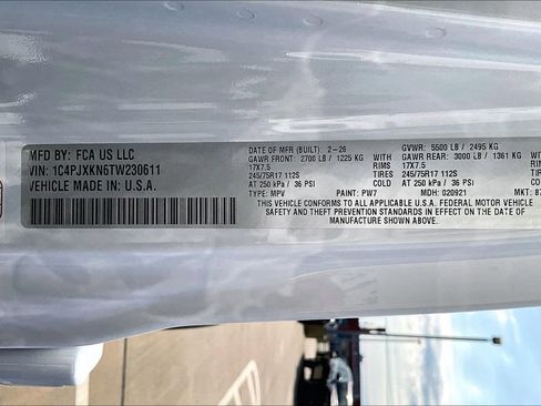 New 2026 Jeep Wrangler Unlimited Sport AWD/4WD image 17