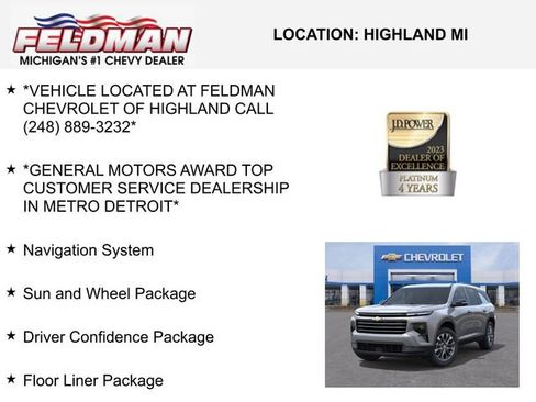 New 2026 Chevrolet Traverse LT image 3