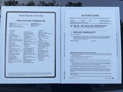 Used 2026 Chevrolet TrailBlazer RS w/ Convenience Package FWD image 25