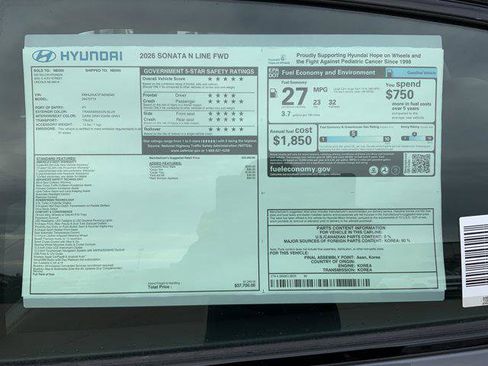 New 2026 Hyundai Sonata N Line image 13