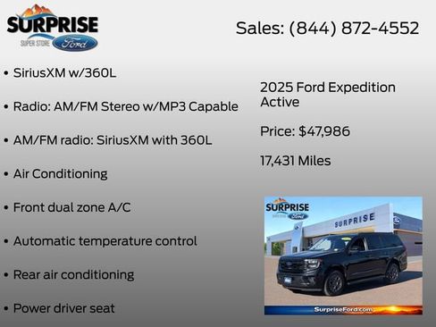 Certified 2025 Ford Expedition Active RWD image 13