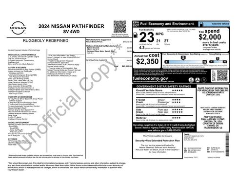 Certified 2024 Nissan Pathfinder SV AWD/4WD image 8