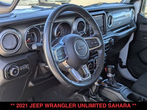 Used 2021 Jeep Wrangler Unlimited Sahara w/ Uconnect 4C Nav & Sound Group image 21
