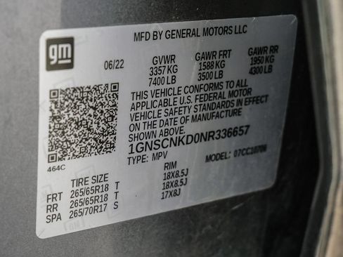 Used 2022 Chevrolet Tahoe LT w/ Luxury Package RWD image 40