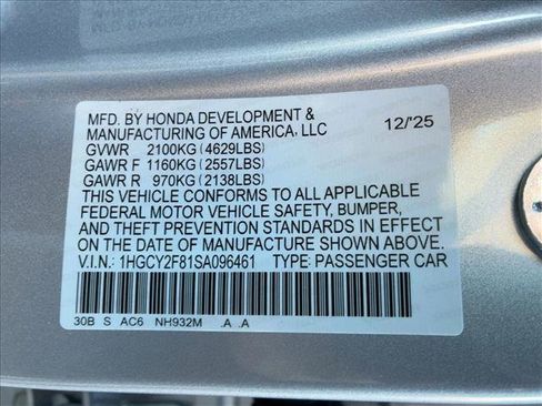 New 2025 Honda Accord Touring image 19