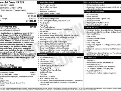 Used 2012 Chevrolet Cruze LS w/ Connectivity Package FWD image 12