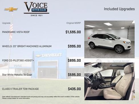 Used 2021 Ford Edge Titanium w/ Class II Trailer Tow Package image 4