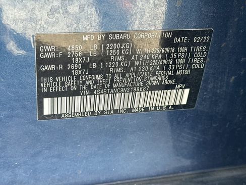 Used 2022 Subaru Outback Limited AWD/4WD image 29