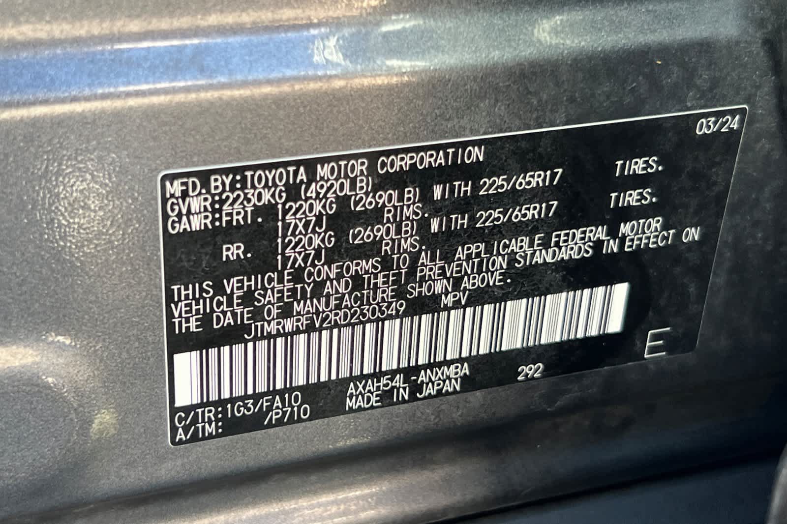 Certified 2024 Toyota RAV4 XLE w/ Convenience Package AWD/4WD image 33