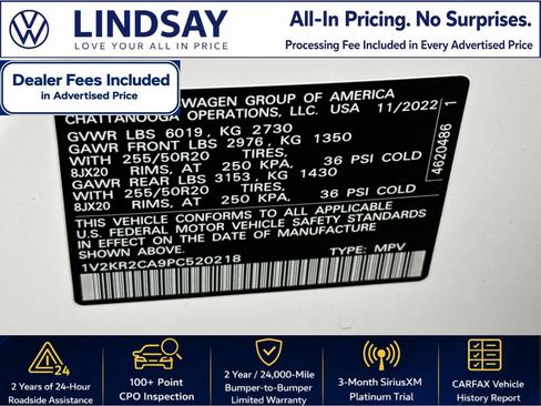 Used 2023 Volkswagen Atlas SE w/ Panoramic Sunroof Package AWD/4WD image 27