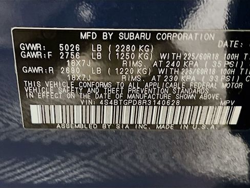 Certified 2024 Subaru Outback Touring XT AWD/4WD image 28
