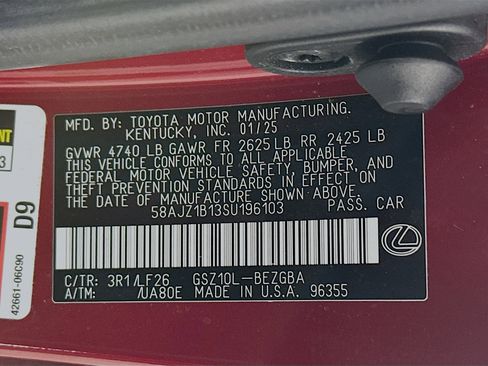 Certified 2025 Lexus ES 350 F Sport image 30